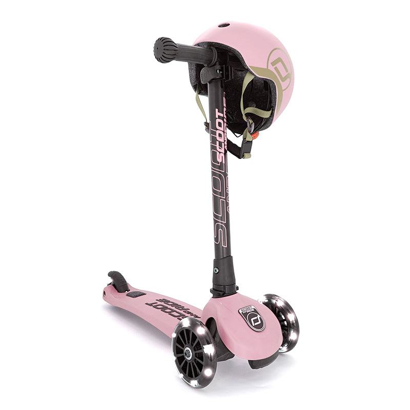 Scoot & Ride® Otroški skiro Highwaykick 3 Rose LED Scoot & Ride