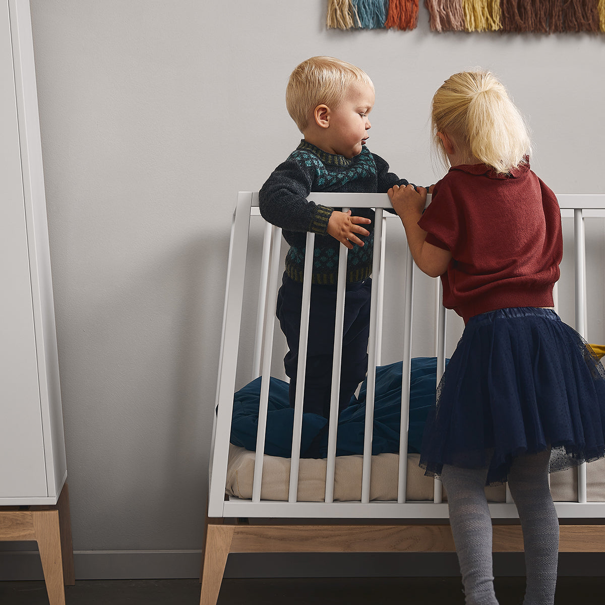 Leander® Otroška postelja Luna™ 140x70 cm White/Oak Leander