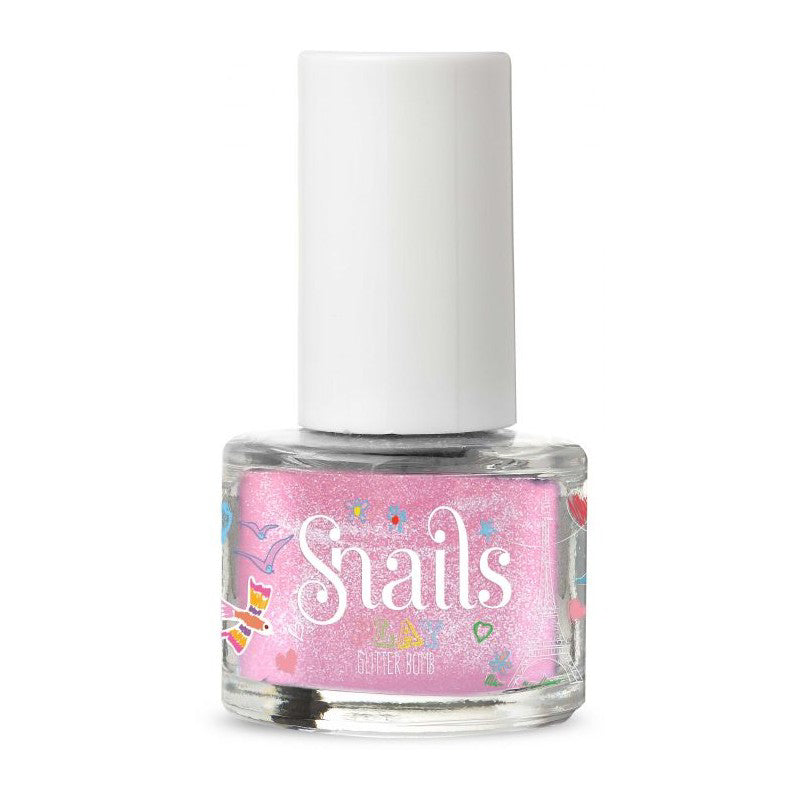 Snails® Lak za nohte na vodni osnovi Mini Play 7ml - Play Glitter Bomb Snails