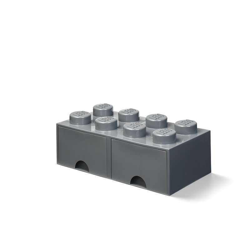 Lego® Škatla za shranjevanje s predali 8 Dark Grey Lego