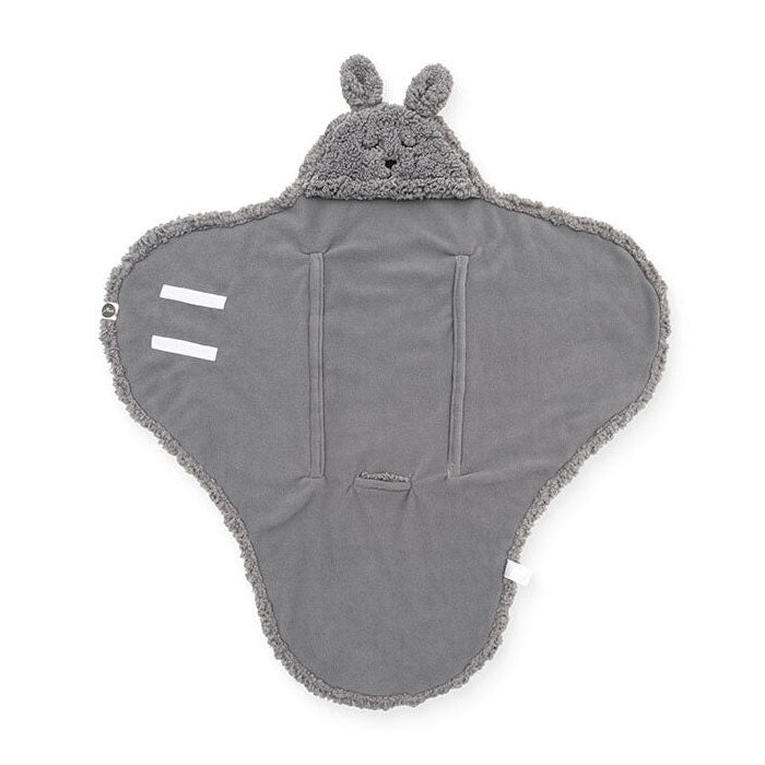 Jollein® Odeja za avtosedež Bunny Storm Grey 105x100 Jollein