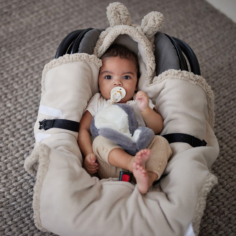 Jollein® Odeja za avtosedež Bunny Nougat 105x100 Jollein