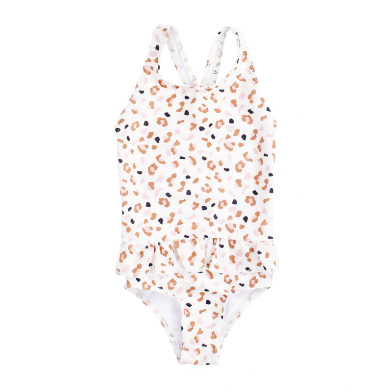 Swim Essentials® Otroške kopalke Suit Kahki Leopard 110 116 Swim Essentials