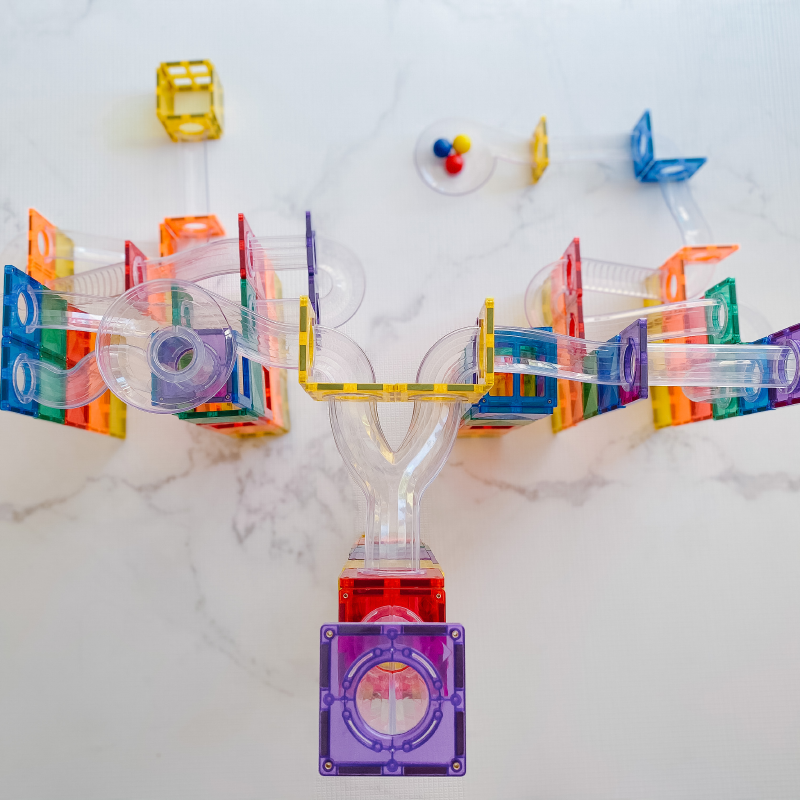 Connetix® Magnetne ploščice Ball Run Set 92-delni Connetix