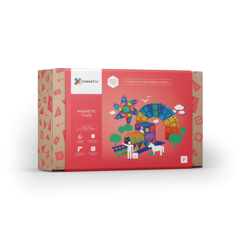Connetix® Magnetne ploščice Mega Pack 212-delni Connetix