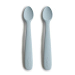 Mushie® Set dveh silikonskih žličk Powder Blue Mushie