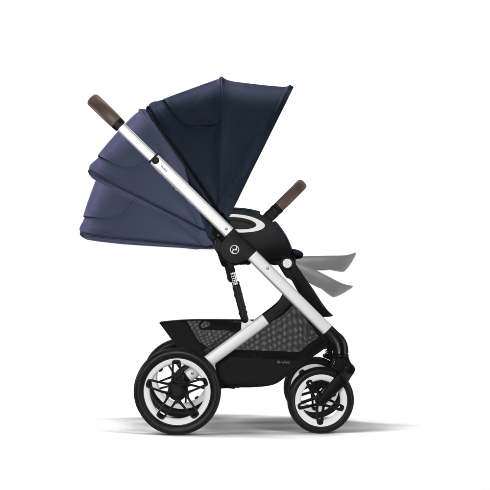 Cybex® Otroški voziček Talos S LUX (0-22 kg) Ocean Blue (Silver Frame) Cybex