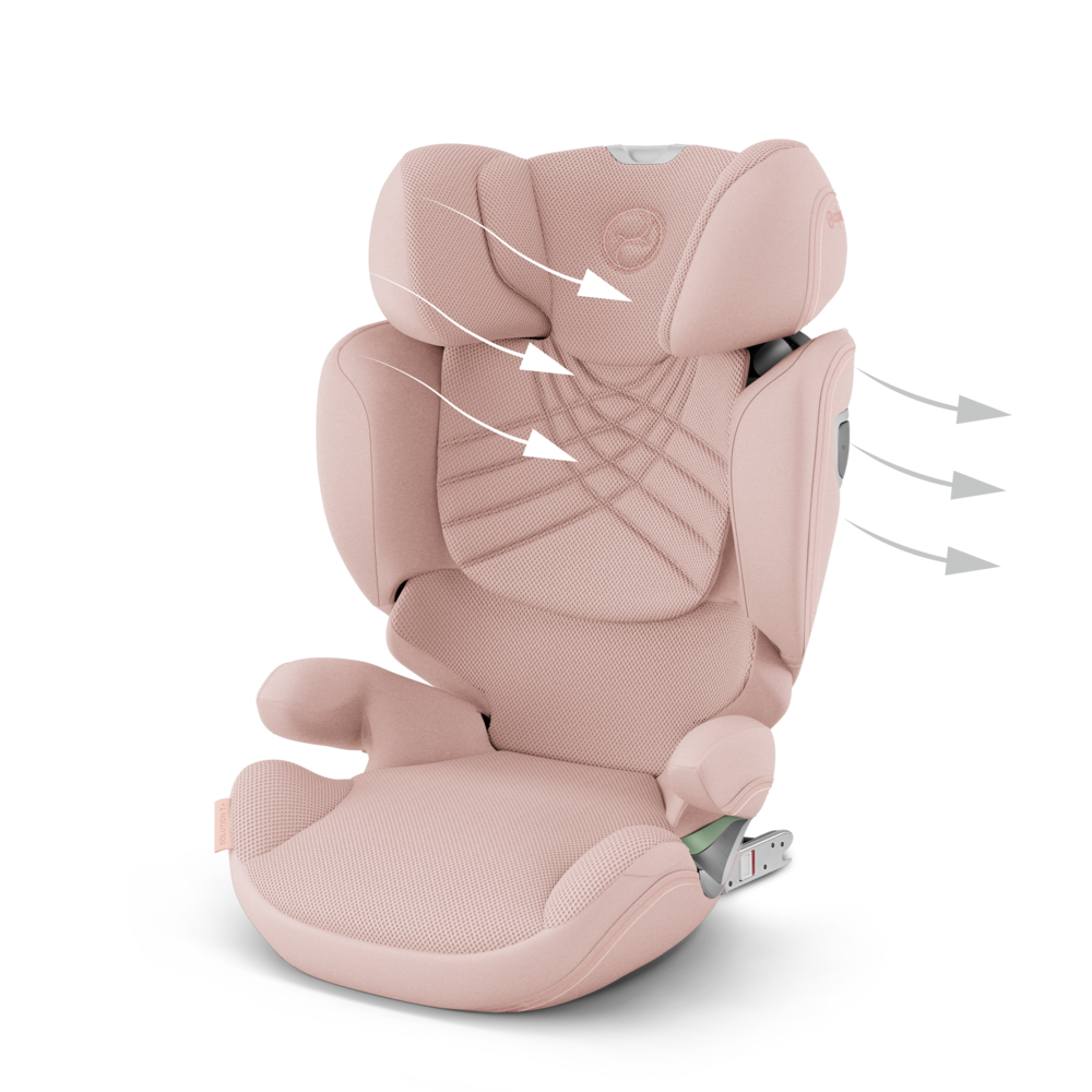 Cybex Platinum® Otroški avtosedež Solution T i-Fix 2/3 (15-36kg) PLUS Peach Pink Cybex Platinum