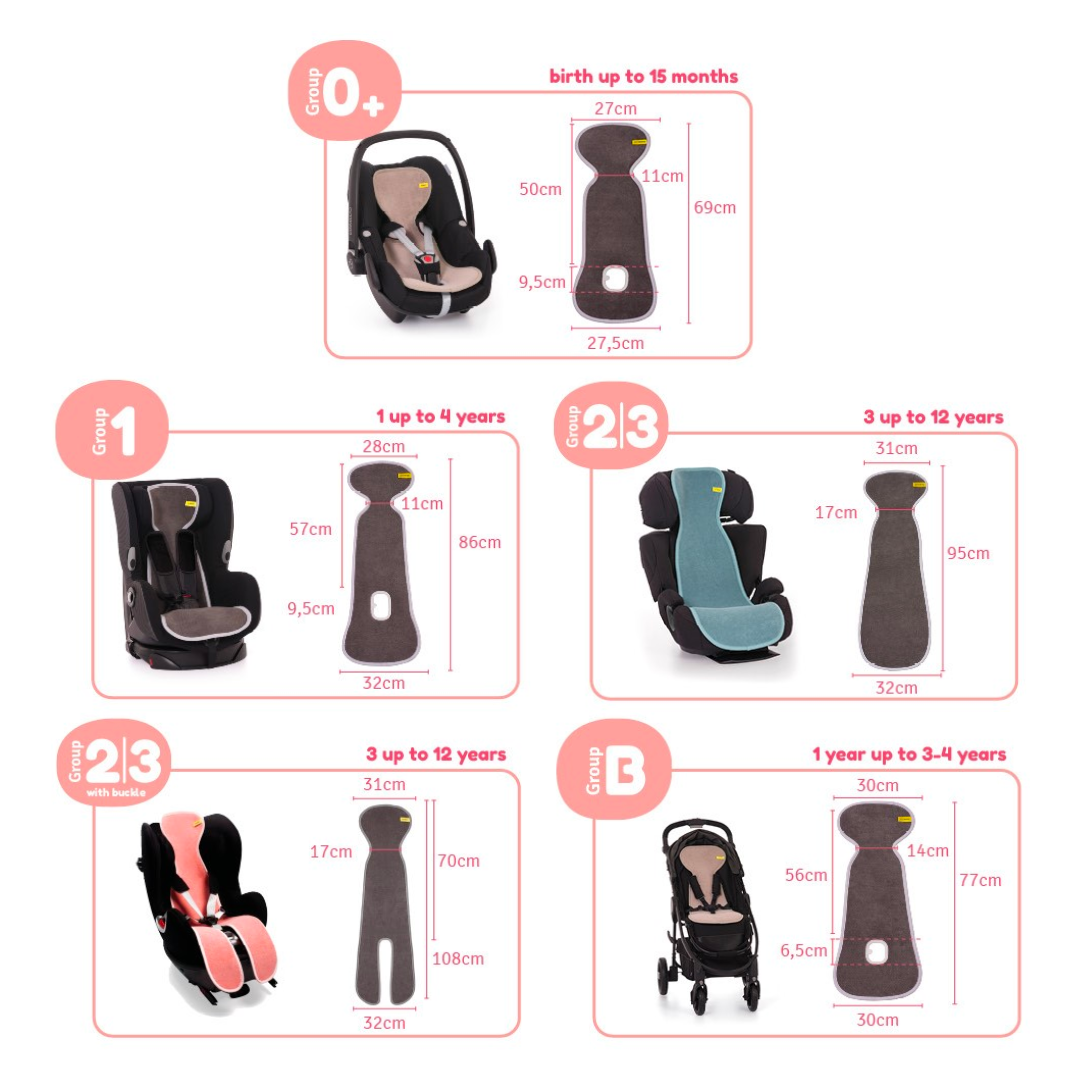 AeroMoov® Zračna podloga za avtosedež Skupina 2/3 (15-36 kg) Vanilla AeroMoov