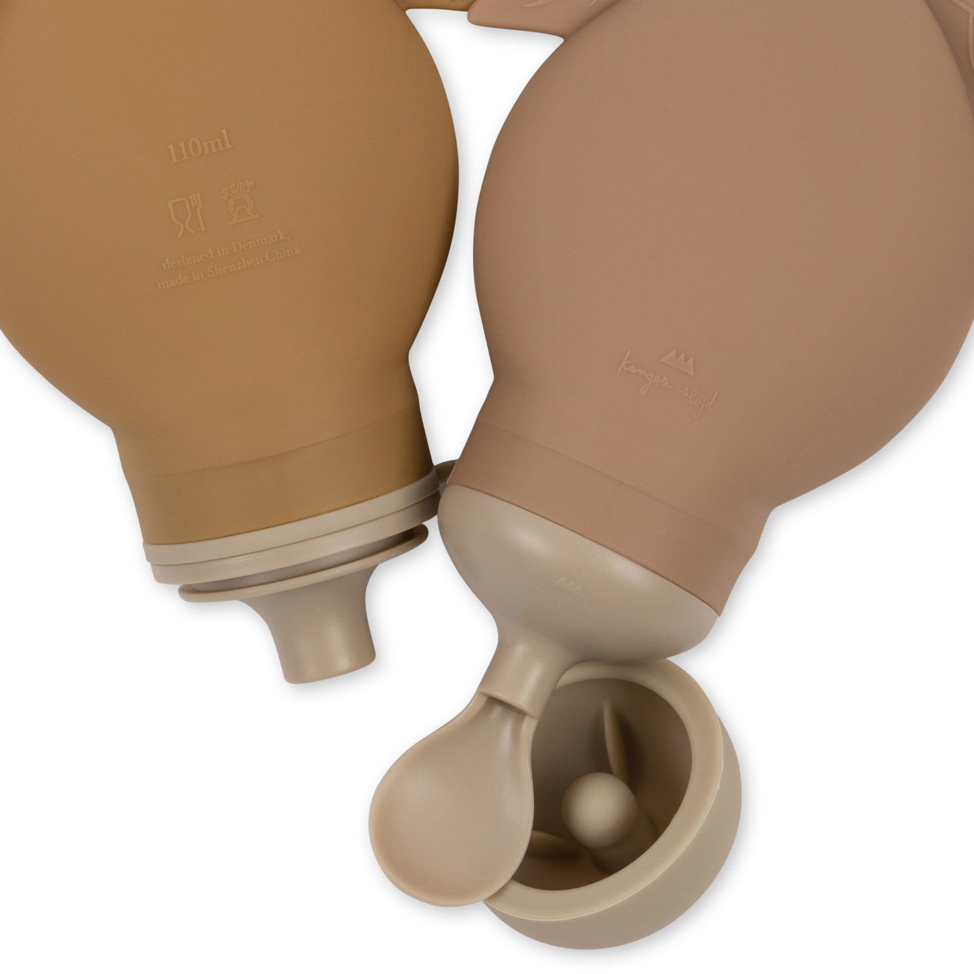 Konges Sløjd® Set 2 silikonskih vrečk za smoothie Almond/Blush Konges Sløjd