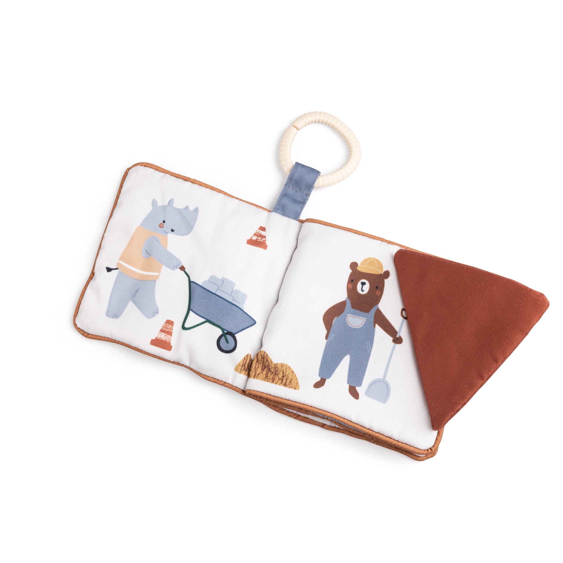 Sebra® Mehka aktivnostna knjigica Busy Builders Sebra