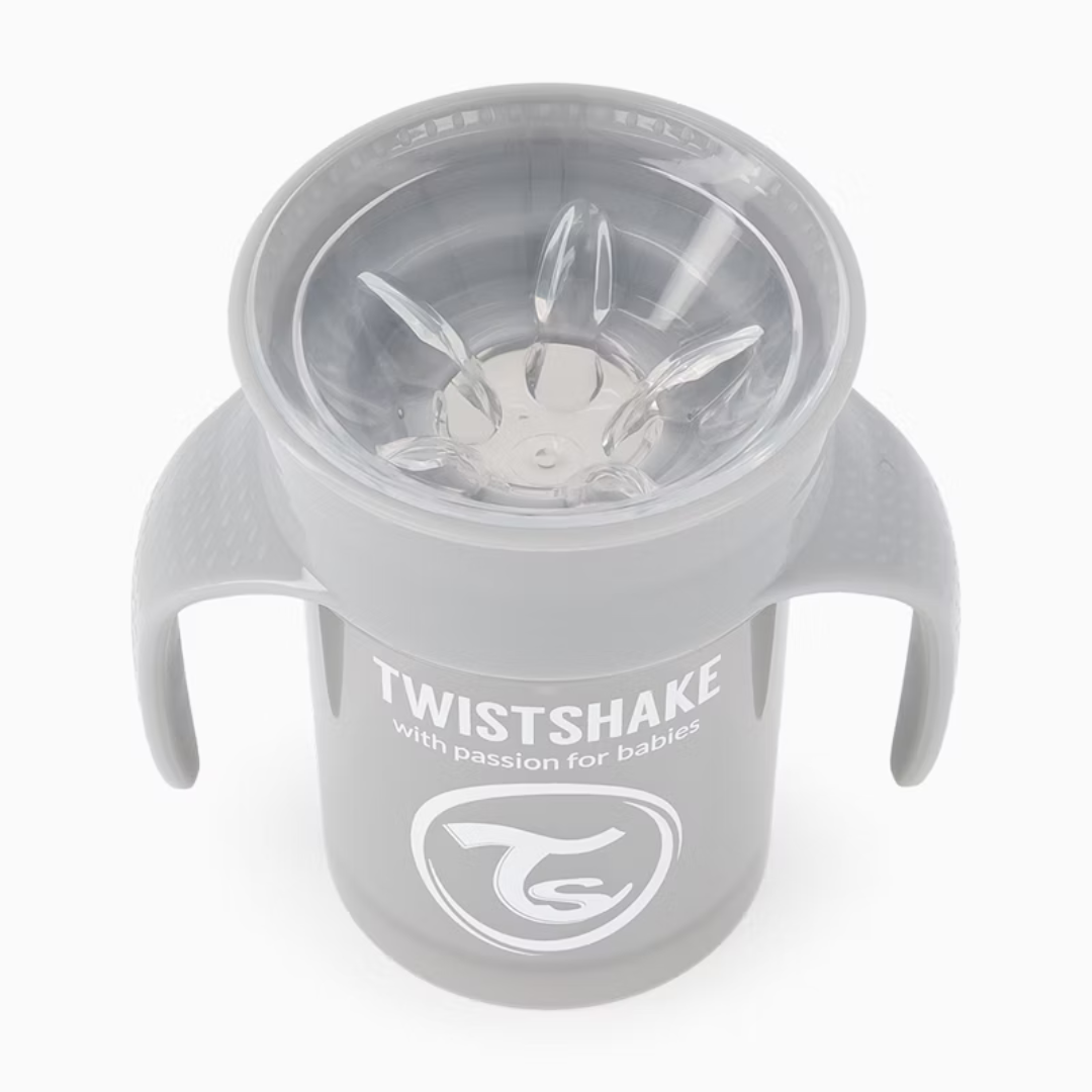 Twistshake® 360 Lonček za učenje pitja 230ml Grey Twistshake