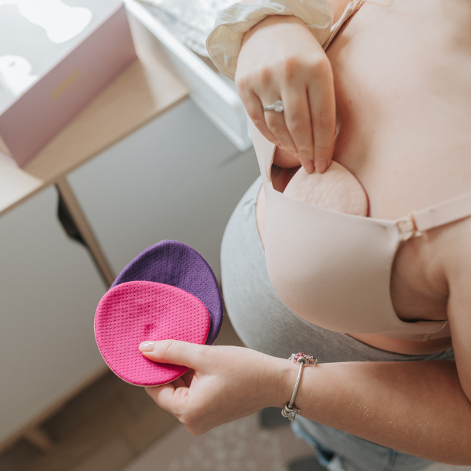 Cache Coeur® Nočne pralne blazinice za dojenje Curve 4 kosi Cache Coeur