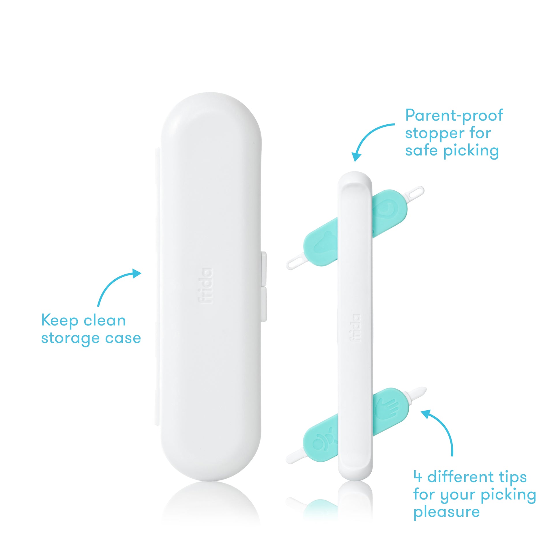 Fridababy® 3v1 Pripomoček za čiščenje nosu, ušes in nohtov Frida