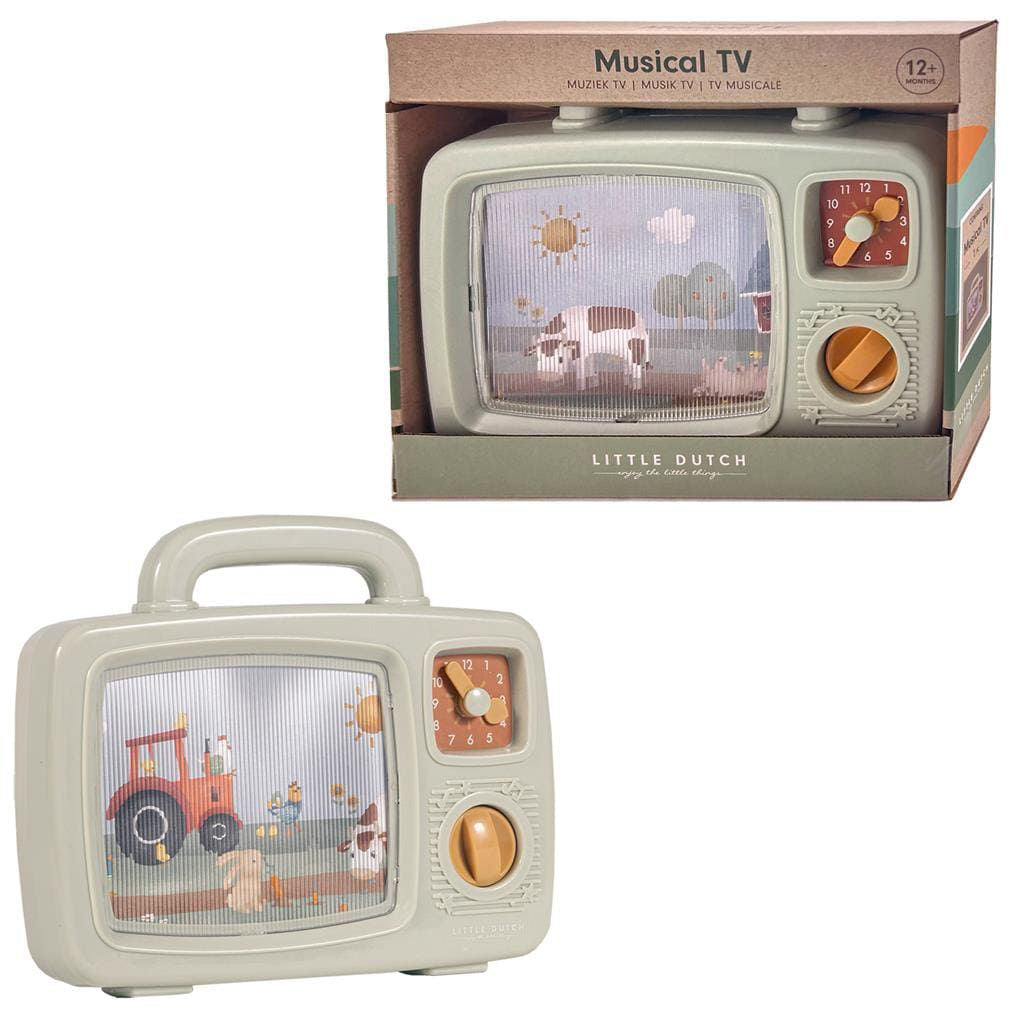 Little Dutch® Glasbeni televizor Farm Musical TV Little Dutch
