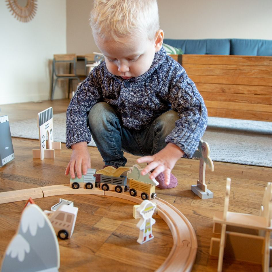 Tryco® Podaljšek za lesen set železniška postaja Dinosaurs Tryco