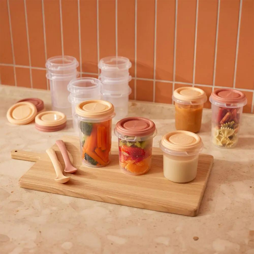 Miniland® Set 12 posodic za shranjevanje Valencia 200/250/300ml in pribor Miniland