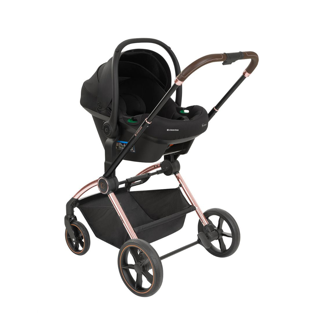 KikkaBoo® Otroški voziček s košaro 2v1 Kara Black KikkaBoo