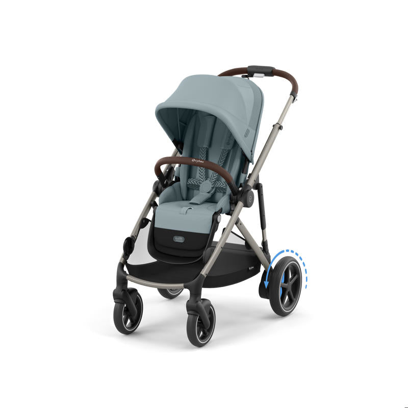 Cybex® Otroški voziček e-Gazelle™ S Stormy Blue (Taupe Frame) Cybex