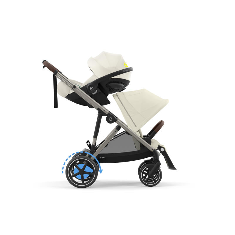 Cybex® Otroški voziček e-Gazelle™ S Seashell Beige (Taupe Frame) Cybex