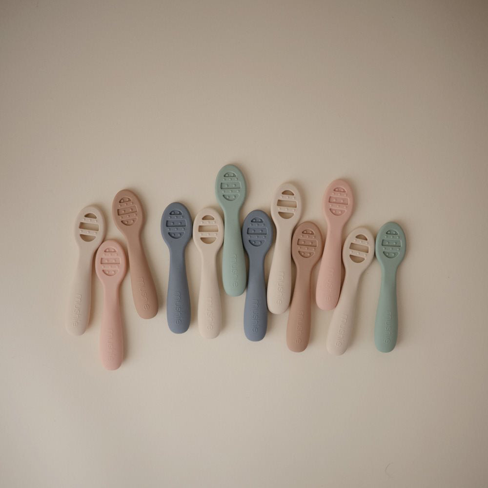 Mushie® Silikonske žličke za hranjenje Tradewinds/Shifting Sand Mushie