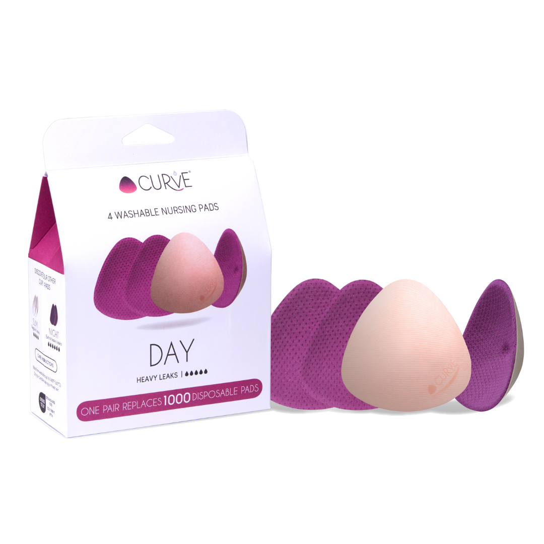 Cache Coeur® Dnevne pralne blazinice za dojenje Curve 4 kosi Cache Coeur