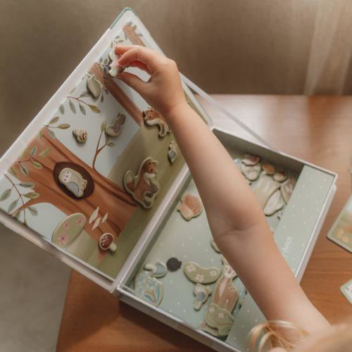 Little Dutch® Magnetna sestavljanka Forest Friends FSC Little Dutch