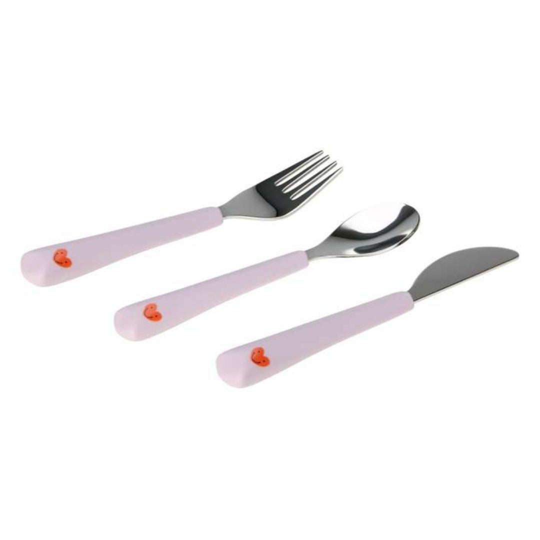 Lässig® Otroški pribor 3-delni Happy Rascals Heart Lavender Lässig