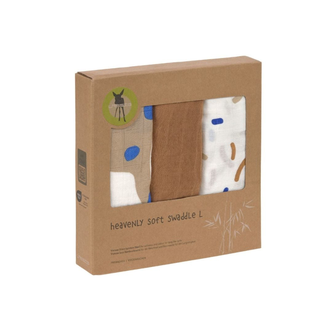 Lässig® Tetra pleničke 3 kosi 80x80 Little Mateys Royal Blue Lässig