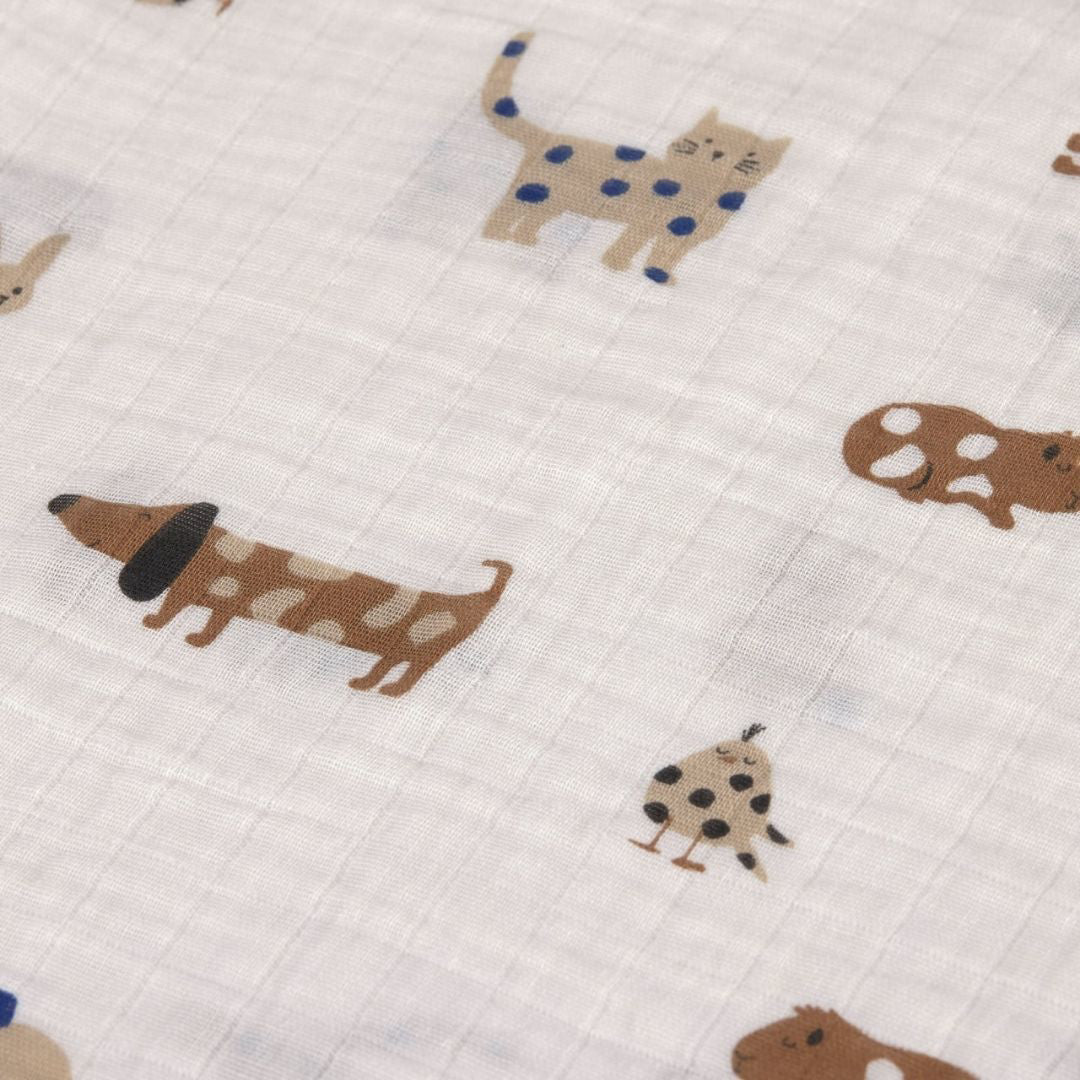 Lässig® Tetra pleničke 3 kosi 85x85 Little Mateys Royal Blue Lässig