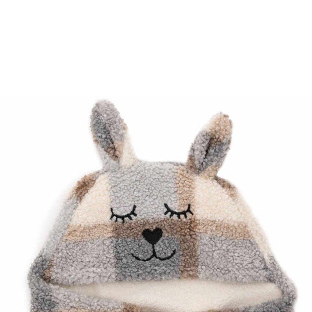 Jollein® Odeja za avtosedež Bunny Check Boucle 105x100 Jollein