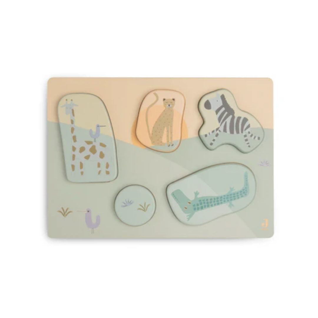 Jollein® Lesena sestavljanka Jungle Jambo Jollein