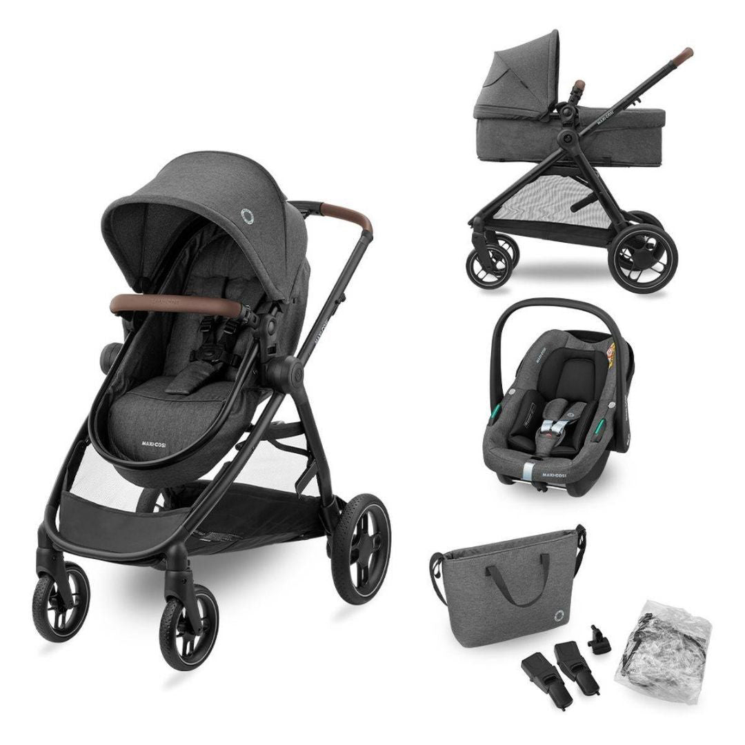 Maxi Cosi® Otroški voziček 3v1 Zelia S Dark Grey Maxi Cosi