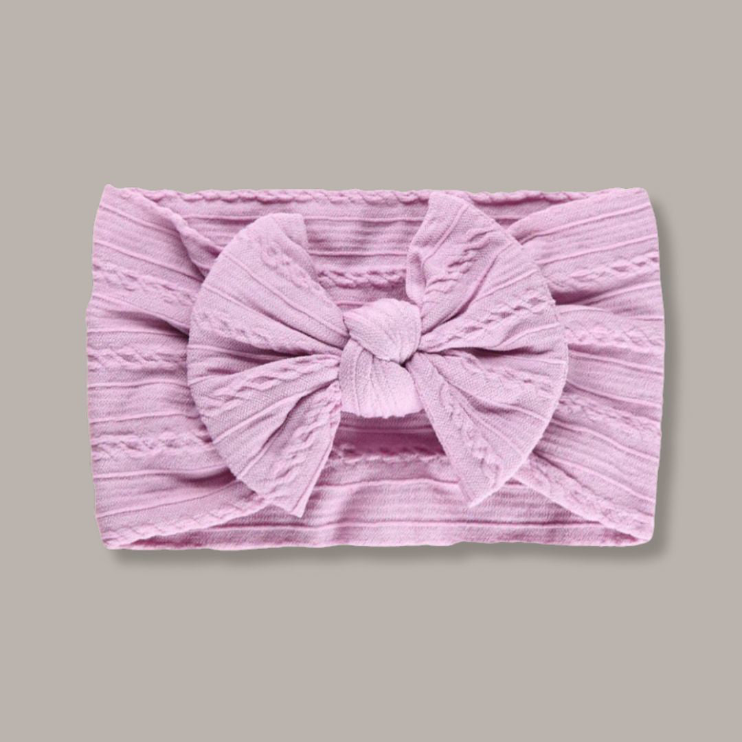 Petite Anna® Širok elastičen trak s pentljo Boho Lavander Petite Anna