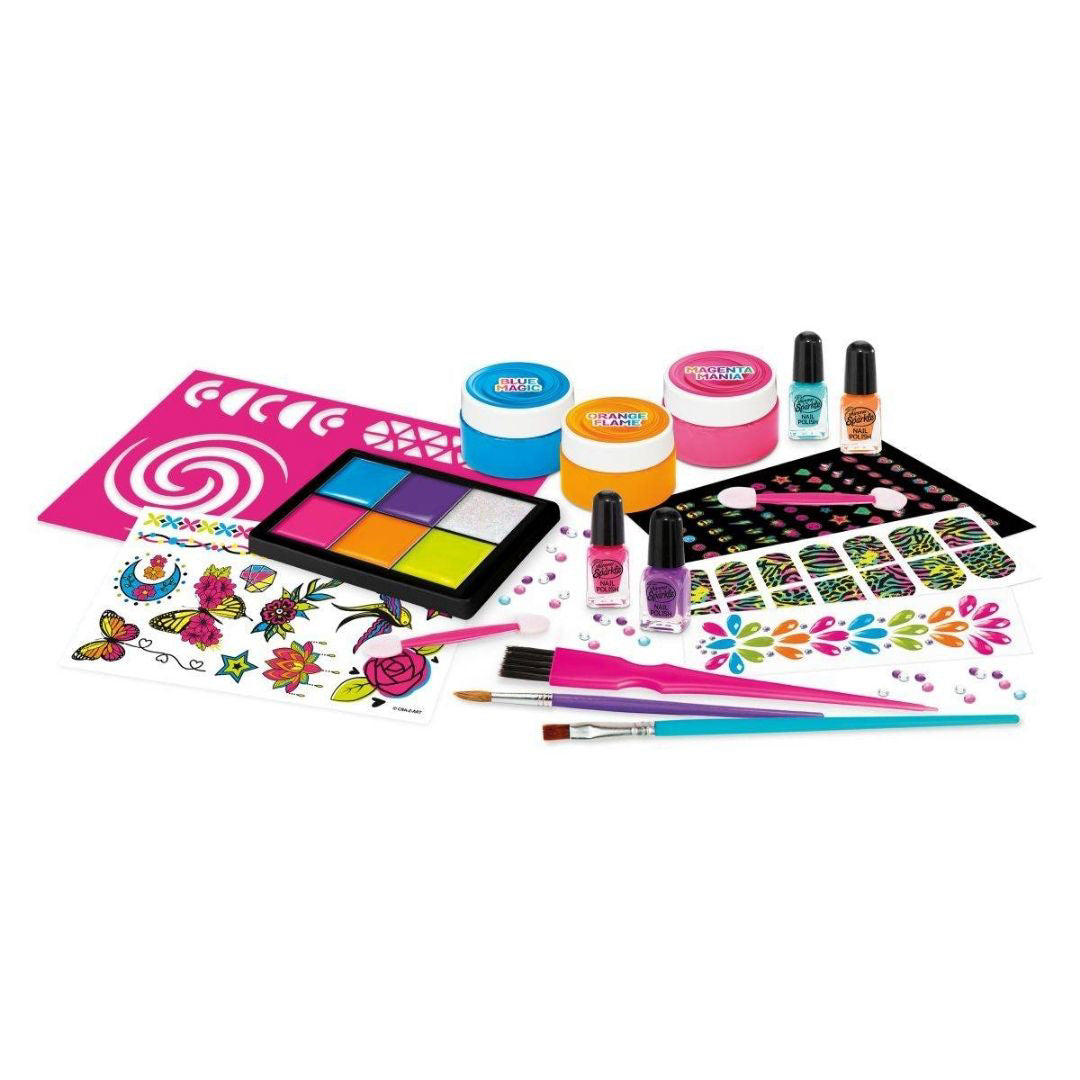 CrazArt® Set 4v1 za telo, nohte, lase in ličila Neon Craze CrazArt