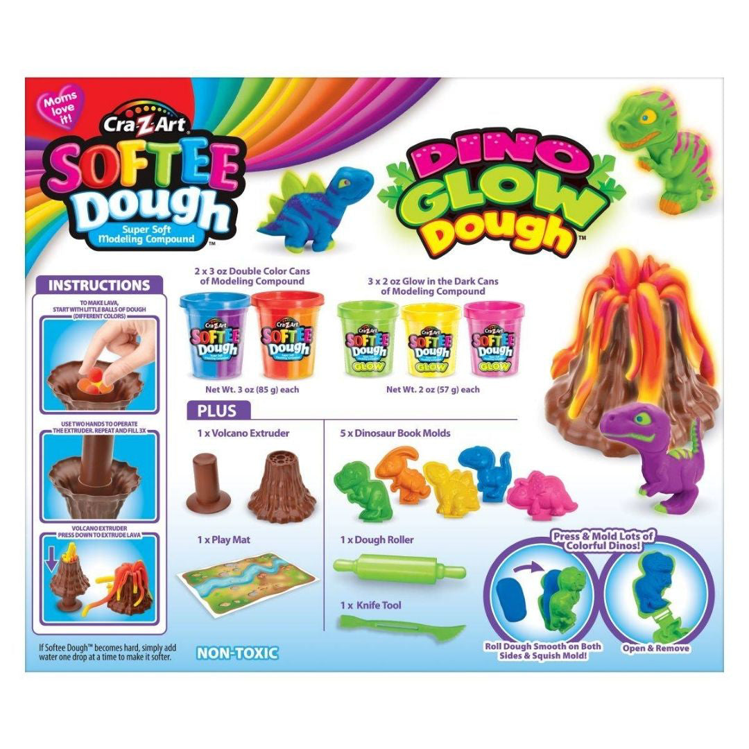 CrazArt® Otroški plastelin Dinozavri Softee Dough CrazArt