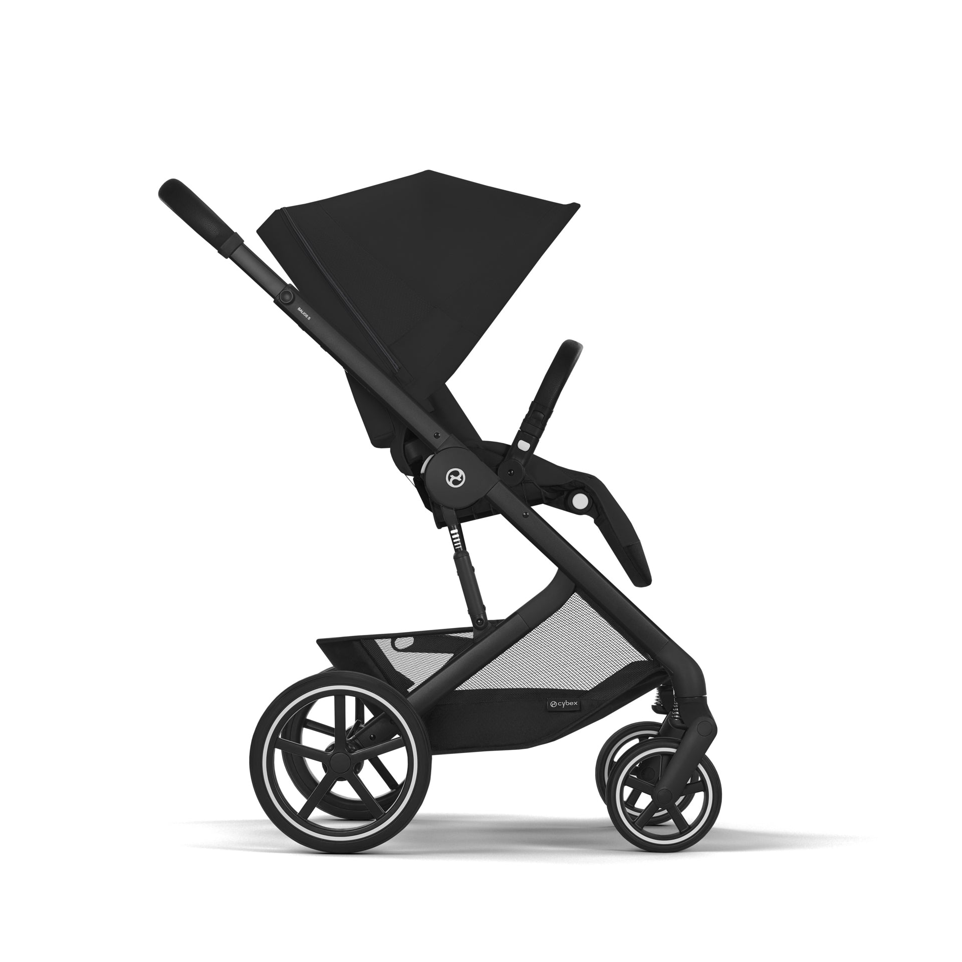 Cybex® Otroški voziček s košaro 2v1 Balios S Lux (0-22 kg) Moon Black (Black Frame) Cybex