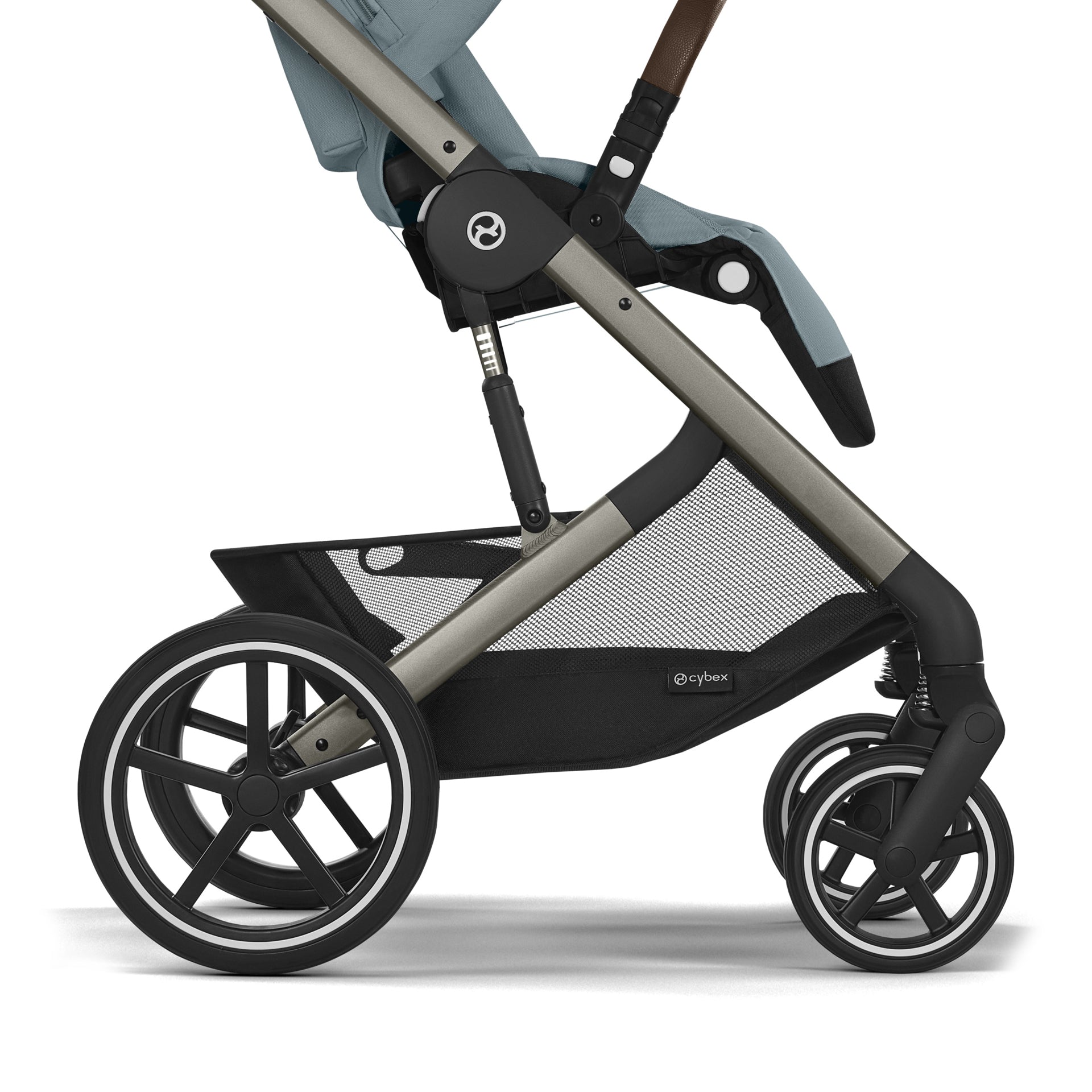 Cybex® Otroški voziček s košaro 2v1 Balios S Lux (0-22 kg) Stormy Blue (Taupe Frame) Cybex