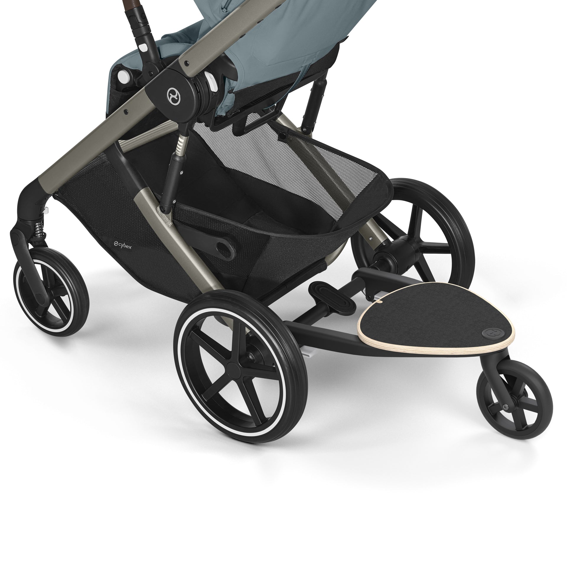 Cybex® Otroški voziček s košaro 2v1 Balios S Lux (0-22 kg) Stormy Blue (Taupe Frame) Cybex