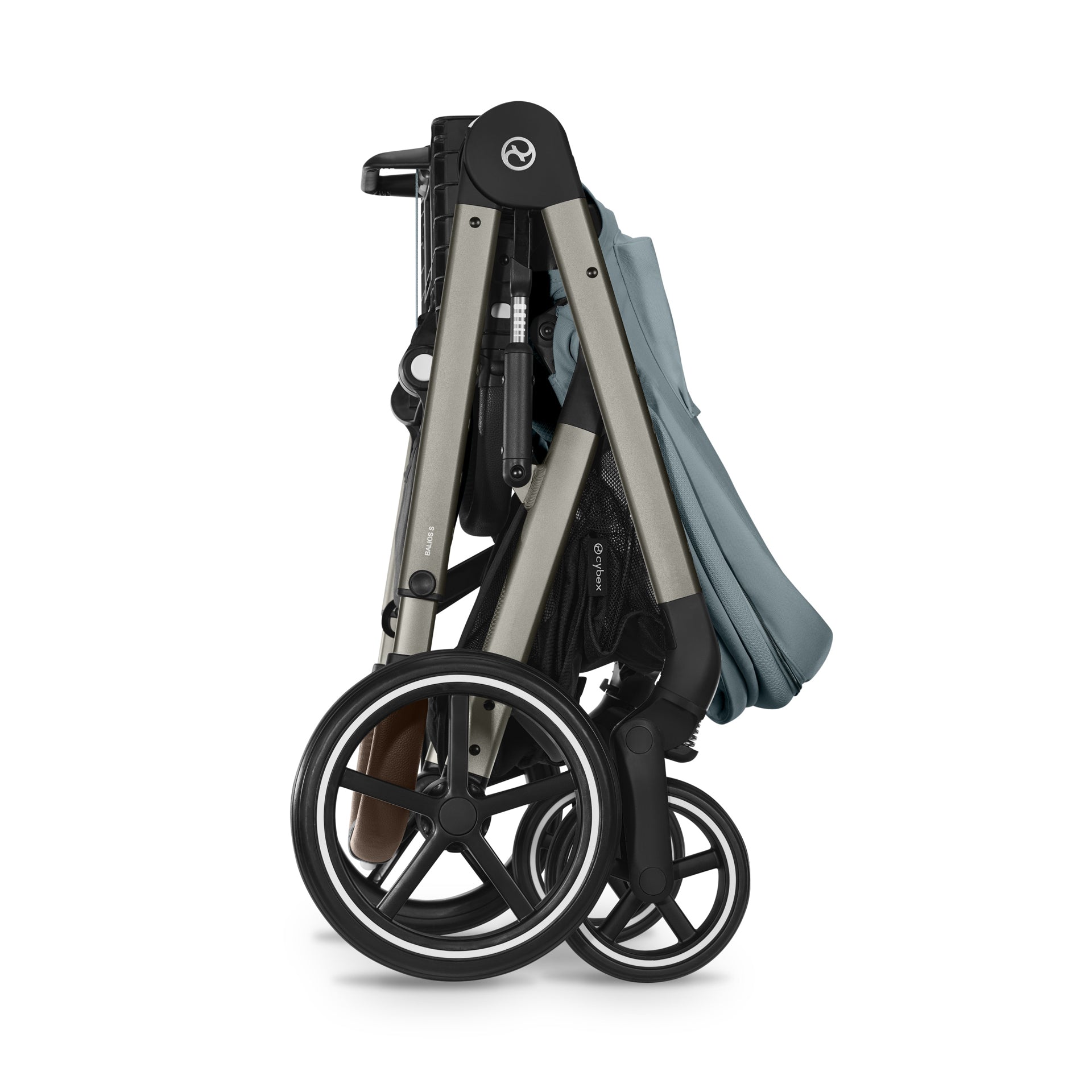 Cybex® Otroški voziček s košaro 2v1 Balios S Lux (0-22 kg) Stormy Blue (Taupe Frame) Cybex