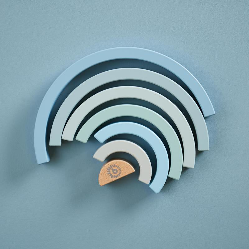 Bieco® Lesena mavrica Blue Bieco