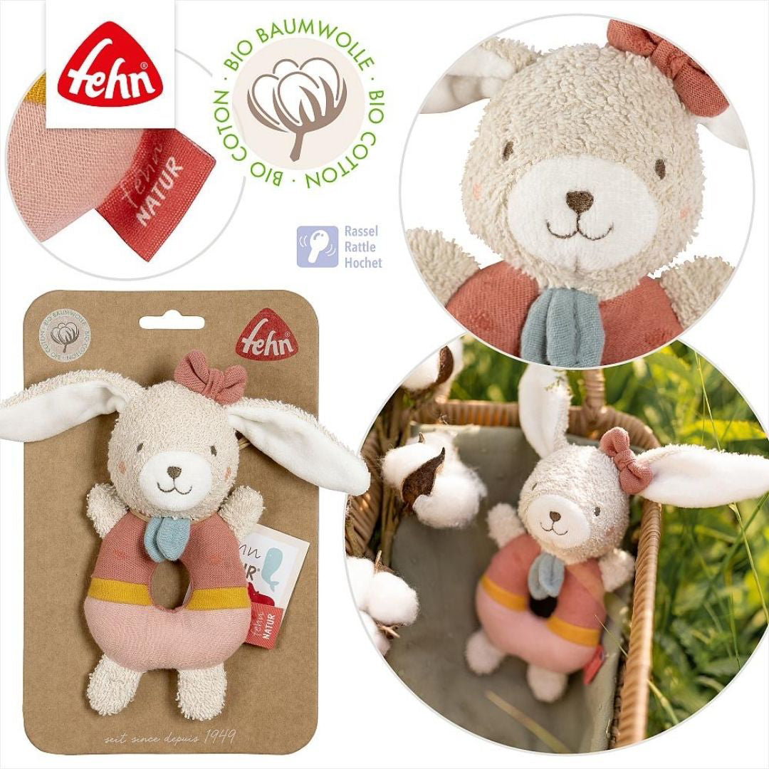 Fehn® Ropotuljica zajček Natur Fehn