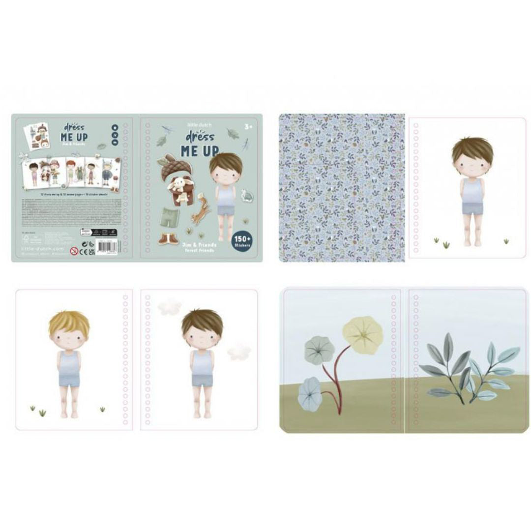 Little Dutch® Knjiga z nalepkami Forest Friends Dress Me Up Little Dutch