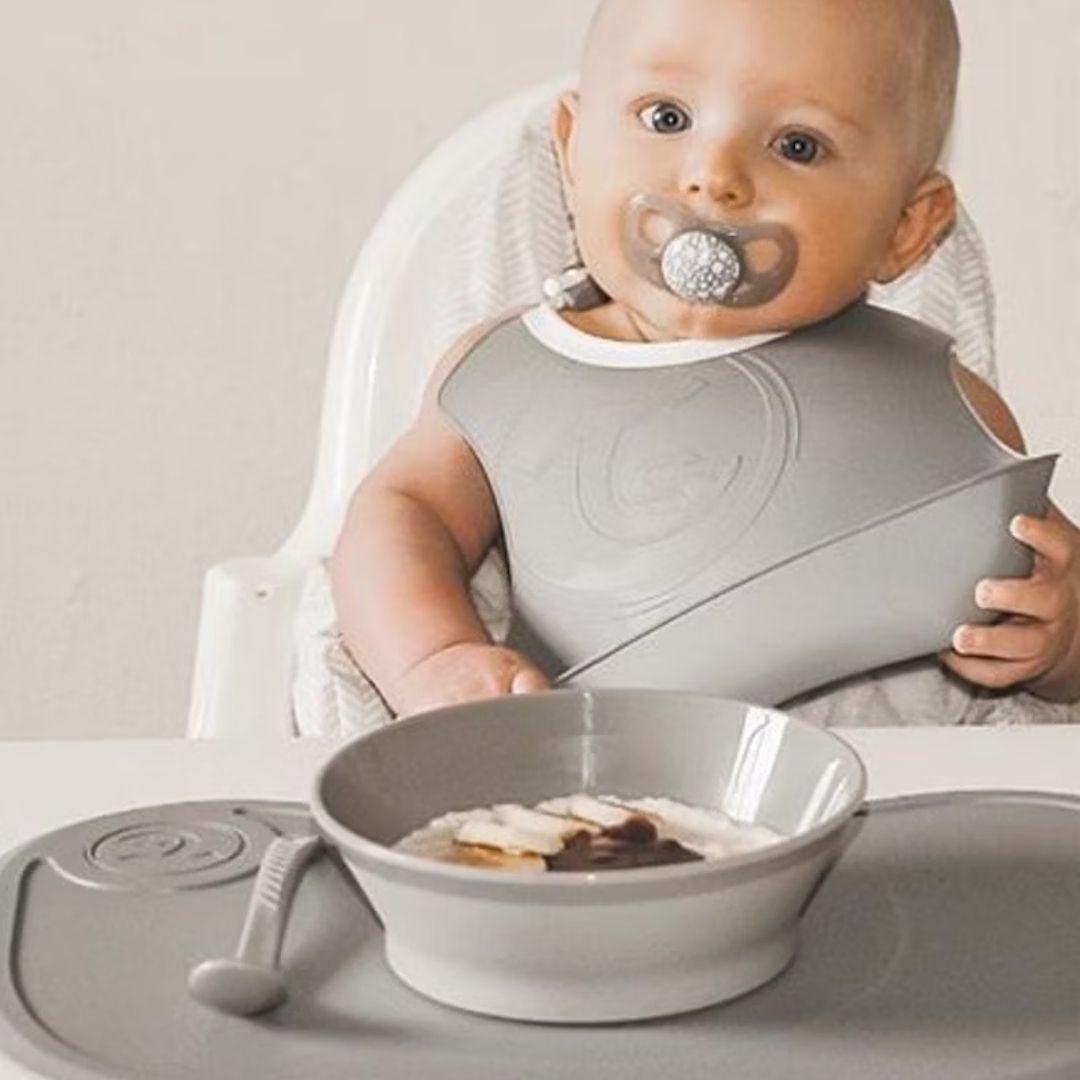 Twistshake® Žlička 3 kos (6+m) Pastel Grey Twistshake