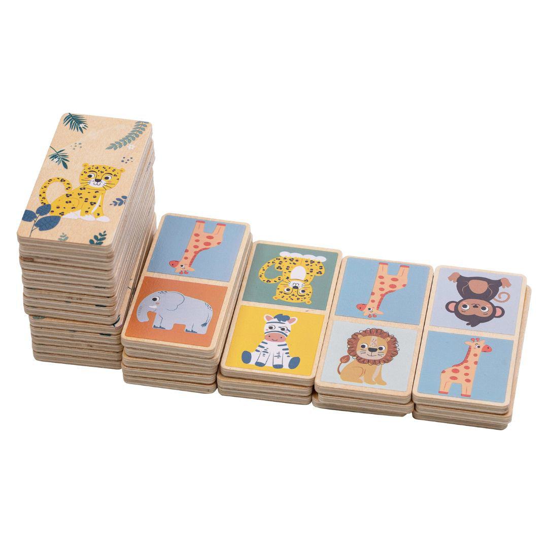 Free2Play® Lesena družabna igra Domino (28 kosov) Free2Play