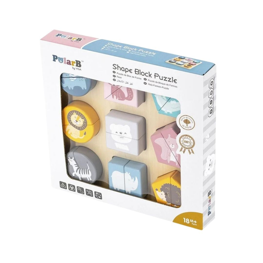 PolarB® Lesena vstavljanka sestavi žival PolarB