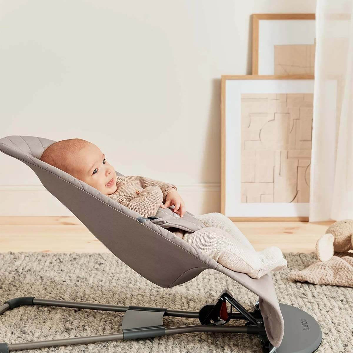 BabyBjörn® Gugalnik Balance Bliss Woven Classic Quilt Sand Grey BabyBjörn