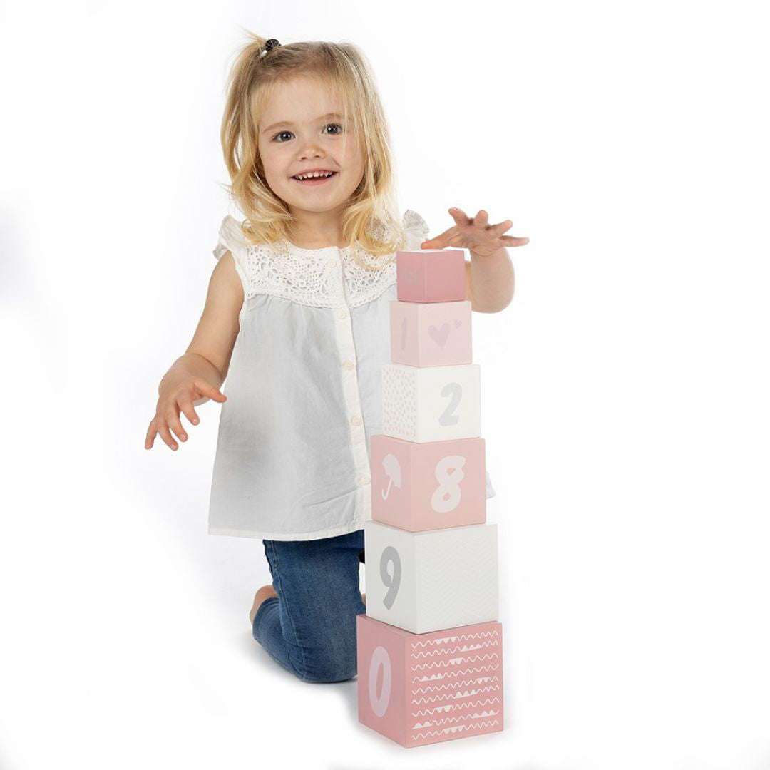 Label Label® Kocke s številkami Pink Label Label