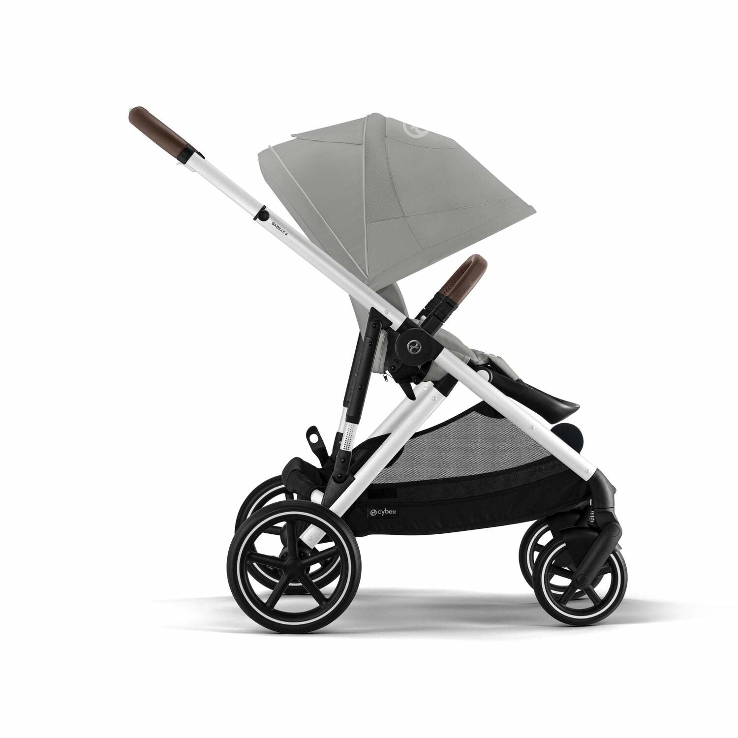 Cybex® Otroški voziček Gazelle™ S Stone Grey (Silver Frame) Cybex
