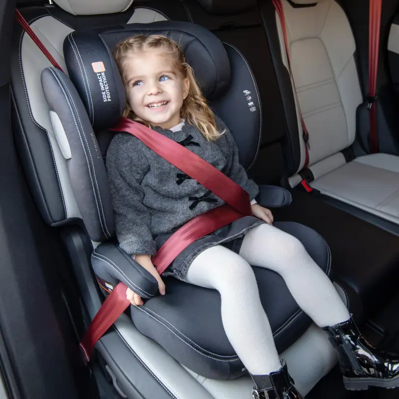 KikkaBoo® Otroški avtosedež i-Track i-SIZE (100-150 cm) Dark Grey KikkaBoo